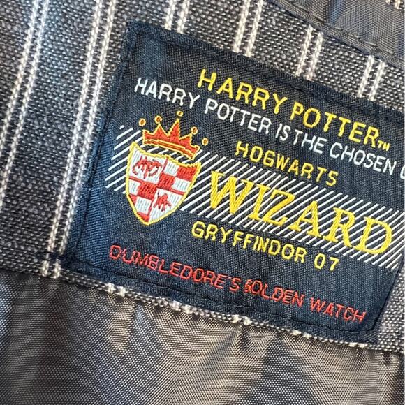 Harry Potter Hogwarts Gryffindor Striped 3/4 Sleeve Blazer Size L - Picture 5 of 6